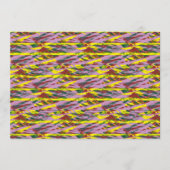 Een zeer kleurrijk patroon met veel verschillende  programmakaart (Voorkant)