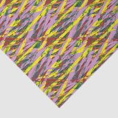 Een zeer kleurrijk patroon met veel verschillende  tissuepapier (Detail)