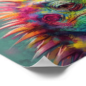 Een zeer kleurrijke hagedis poster (Hoek)