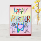 Een zeer kleurrijke Pascha Kaart (Gele Bloem)