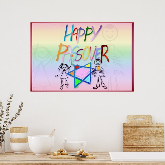 Een zeer kleurrijke Poster (Keuken)