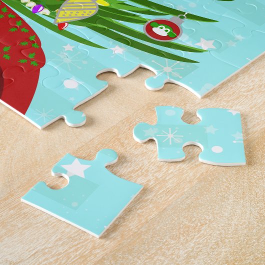 Een zeer Macabre kerstboom Puzzle Legpuzzel (Zijkant)