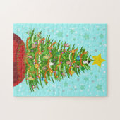 Een zeer Macabre kerstboom Puzzle Legpuzzel (Horizontaal)