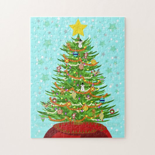 Een zeer Macabre kerstboom Puzzle Legpuzzel (Verticaal)