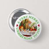 EEN ZEER MERRY UNBIRTHDAY VOOR U! RONDE BUTTON 5,7 CM (Voorkant /achterkant)