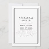 Een zeer modern minimalistisch repetitiediner kaart (Voorkant)