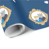 Een zeer mooi Kat met een paar kattendeksels, omsl Cadeaupapier (Rol Hoek)