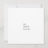 Een zeer negroni Kerstmis Notitiekaartje (Achterkant)