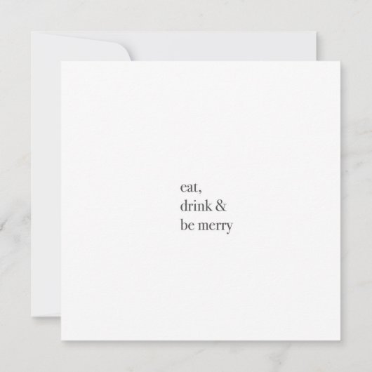 Een zeer negroni Kerstmis Notitiekaartje (Achterkant)