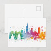 Een zeer New Yorkse vakantie - Ontwerp 1 Feestdagenkaart (Voorkant / Achterkant)