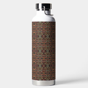 Een zeer  patroon met veel verschillende kleuren waterfles