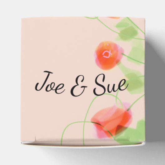 Een zeer prachtige PastelWedding Guest Favor Box Bedankdoosjes (Bovenkant)