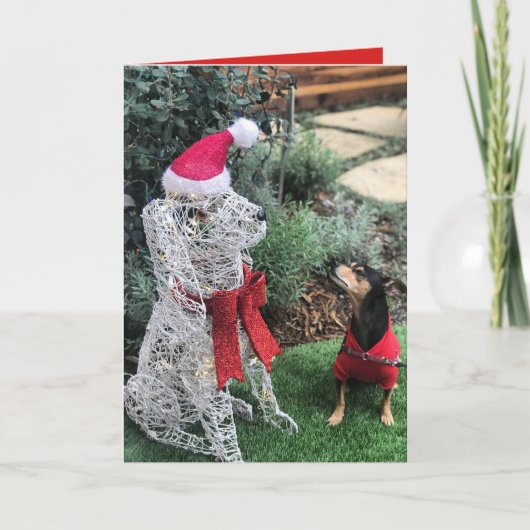 Een zeer prettige ChiPin-kerstkaart Feestdagen Kaart (Voorkant)