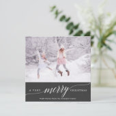 Een zeer prettige kerstfeestelijke fotokaart | Vie Feestdagenkaart (Staand voorkant)