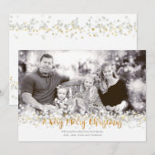 Een zeer prettige kerstfotokaart feestdagenkaart (Voorkant / Achterkant)