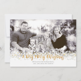 Een zeer prettige kerstfotokaart feestdagenkaart