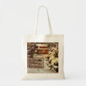 Een zeer prettige kerstklassieke traditionele wint tote bag (Voorkant)