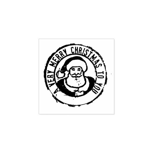 Een zeer prettige kerststempel rubberstempel (Afrduk)