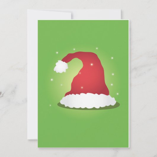 Een zeer prettige uitnodiging voor Santa Hat (Achterkant)