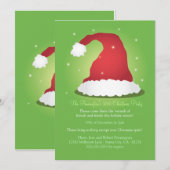 Een zeer prettige uitnodiging voor Santa Hat (Voorkant / Achterkant)