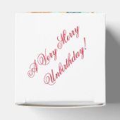 Een zeer prettige verjaardag bedankdoosjes (Bovenkant)