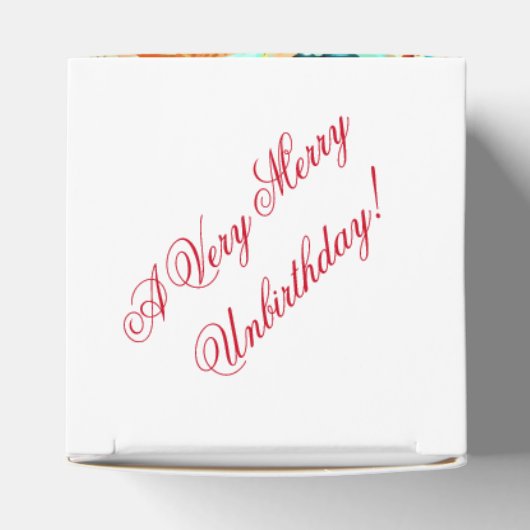 Een zeer prettige verjaardag bedankdoosjes (Bovenkant)