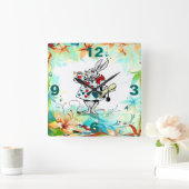 Een zeer prettige verjaardag vierkante klok (Huis)