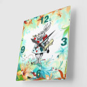 Een zeer prettige verjaardag vierkante klok (Hoek)