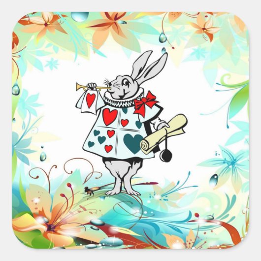 Een zeer prettige verjaardag vierkante sticker (Voorkant)