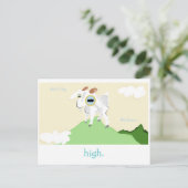 Een zeer Punny Goat Card. Briefkaart (Staand voorkant)