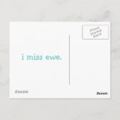 Een zeer Punny Goat Card. Briefkaart (Achterkant)