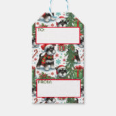 Een zeer Schnauzer Kerstmis Cadeaulabel (Voorkant)