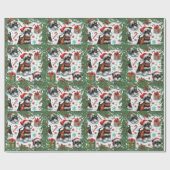 Een zeer Schnauzer Kerstmis Cadeaupapier (Vlak)