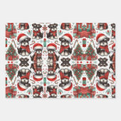 Een zeer Schnauzer Kerstmis Inpakpapier Vel (Voorkant 3)