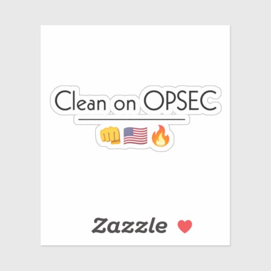 Een zeer schone sticker (Vel)