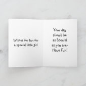 EEN ZEER SPECIALE **BABY MEISJE** VERJAARDAG KAART (Binnen)