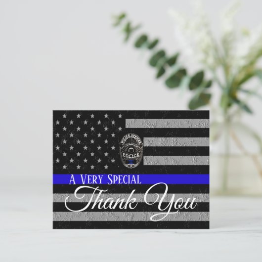 EEN ZEER SPECIALE BEDANK U STEUNT POLITIEKE BRIEFK BRIEFKAART (Staand voorkant)