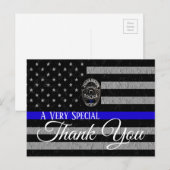 EEN ZEER SPECIALE BEDANK U STEUNT POLITIEKE BRIEFK BRIEFKAART (Voorkant / Achterkant)