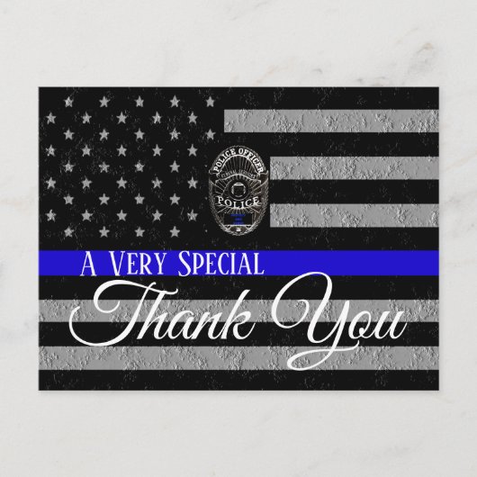 EEN ZEER SPECIALE BEDANK U STEUNT POLITIEKE BRIEFK BRIEFKAART (Voorkant)