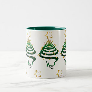 EEN ZEER SPECIALE "CHRISTMAS TREE MOK" TWEEKLEURIGE KOFFIEMOK
