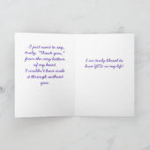 Een zeer speciale dank u bedankkaart (Binnen)