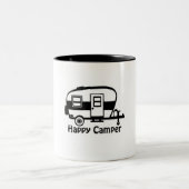 EEN ZEER SPECIALE *HAPPY CAMPER MOK* TWEEKLEURIGE KOFFIEMOK (Center)