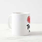 Een zeer speciale liefde mijn leraar koffiemok (Voorkant links)