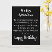 **EEN ZEER SPECIALE MAN** OP UW GROTE DAG KAART (Gele Bloem)