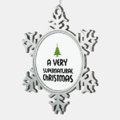 EEN ZEER SUPERNATUURLIJKE CHRISTMAS TIN SNEEUWVLOK ORNAMENT (Rechts)