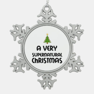EEN ZEER SUPERNATUURLIJKE CHRISTMAS TIN SNEEUWVLOK ORNAMENT