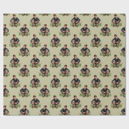 Een zeer trieste zwerver cadeaupapier (Vlak)