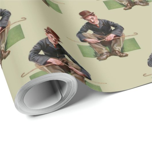 Een zeer trieste zwerver cadeaupapier (Rol Hoek)