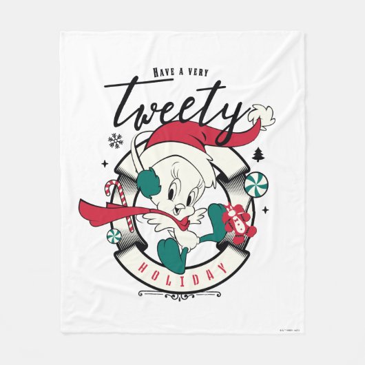 Een zeer TWEETY™-feestdag Fleece Deken (Voorkant)