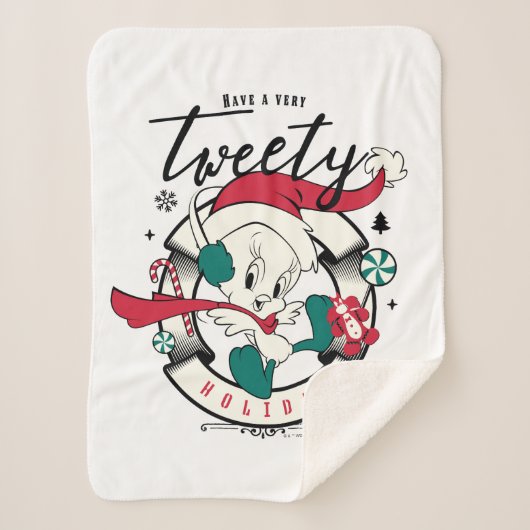 Een zeer TWEETY™-feestdag Sherpa Deken (Voorkant)